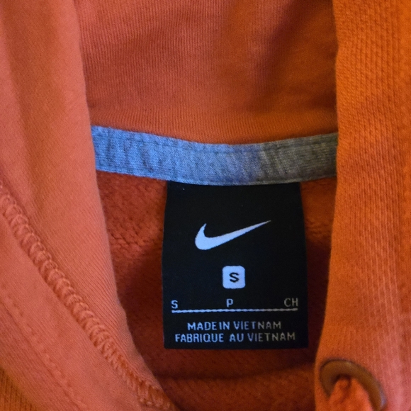 Nike WNBA Pullover Fleece Hoodie Men's Orange Hoodie with White Logo - Picture 2 of 12
